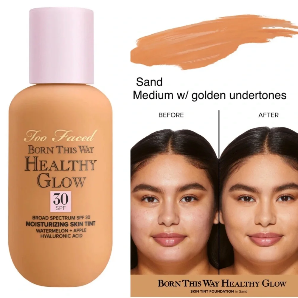 NEW✅Too Faced Born This Way Healthy Glow Spf 30 Moisturizing Skin Tint